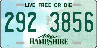 NH license plate 2923856