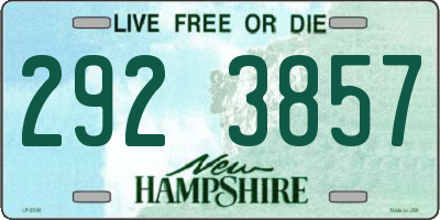 NH license plate 2923857