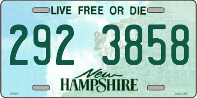 NH license plate 2923858