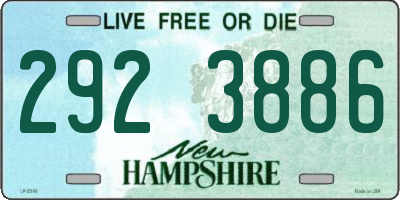 NH license plate 2923886