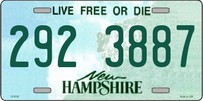 NH license plate 2923887