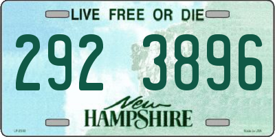 NH license plate 2923896