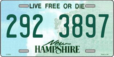 NH license plate 2923897