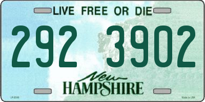 NH license plate 2923902