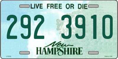 NH license plate 2923910
