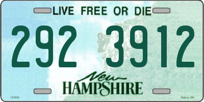 NH license plate 2923912