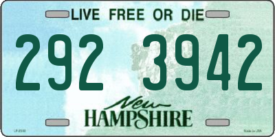NH license plate 2923942