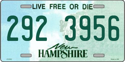 NH license plate 2923956