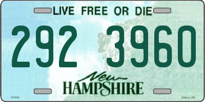 NH license plate 2923960