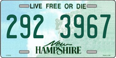NH license plate 2923967