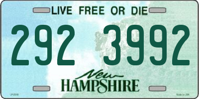 NH license plate 2923992