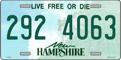 NH license plate 2924063