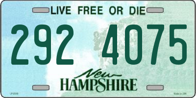 NH license plate 2924075