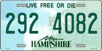 NH license plate 2924082