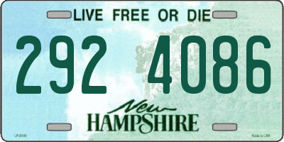 NH license plate 2924086