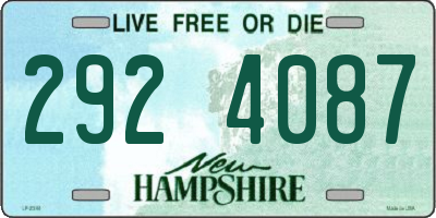 NH license plate 2924087