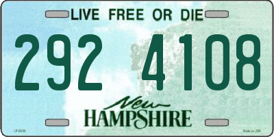 NH license plate 2924108