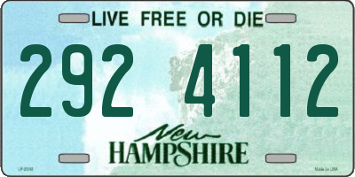 NH license plate 2924112