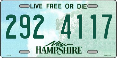 NH license plate 2924117