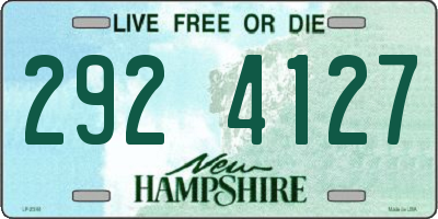 NH license plate 2924127