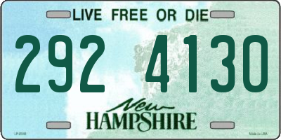NH license plate 2924130