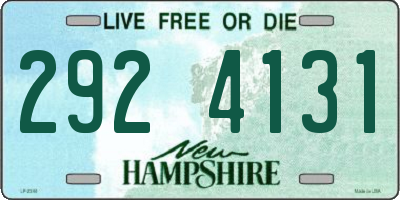 NH license plate 2924131