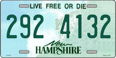NH license plate 2924132
