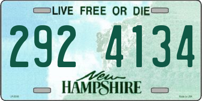 NH license plate 2924134