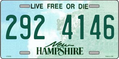 NH license plate 2924146