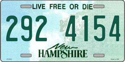 NH license plate 2924154