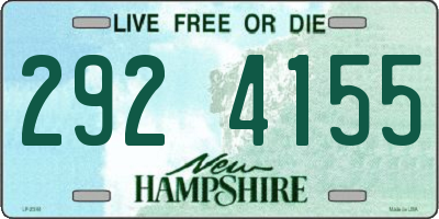 NH license plate 2924155