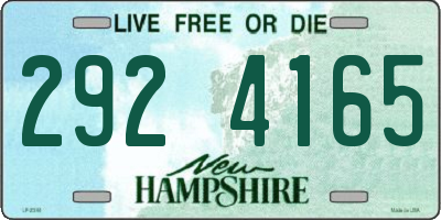 NH license plate 2924165
