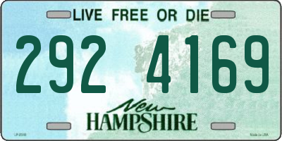 NH license plate 2924169