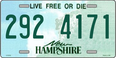 NH license plate 2924171
