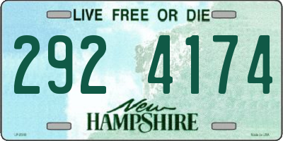 NH license plate 2924174