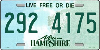 NH license plate 2924175