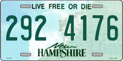 NH license plate 2924176