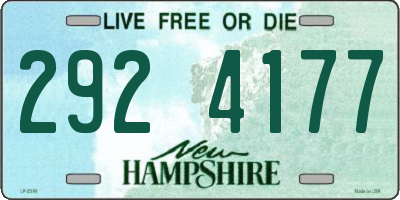 NH license plate 2924177