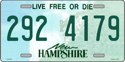 NH license plate 2924179