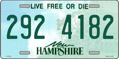 NH license plate 2924182