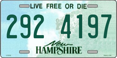 NH license plate 2924197