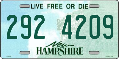 NH license plate 2924209