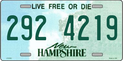 NH license plate 2924219