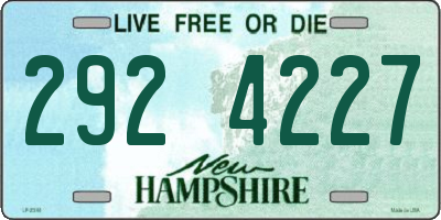 NH license plate 2924227