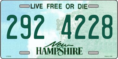 NH license plate 2924228