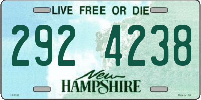 NH license plate 2924238