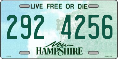 NH license plate 2924256