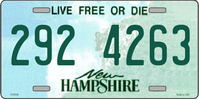 NH license plate 2924263