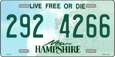 NH license plate 2924266
