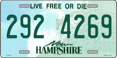NH license plate 2924269